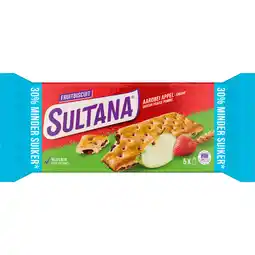 Dekamarkt Sultana Fruitbiscuit aardbei appel 30% aanbieding