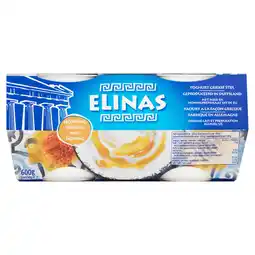 Dekamarkt Elinas Yoghurt griekse stijl honing 4 st aanbieding