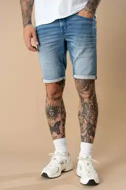Wehkamp Petrol Industries denim slim short medium indigo aanbieding