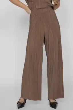 Wehkamp VILA highwaist broek bruin aanbieding