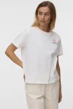 Wehkamp VERO MODA T-shirt ecru aanbieding
