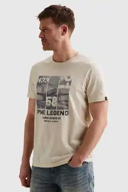 Wehkamp PME Legend regular T-shirt ecru aanbieding