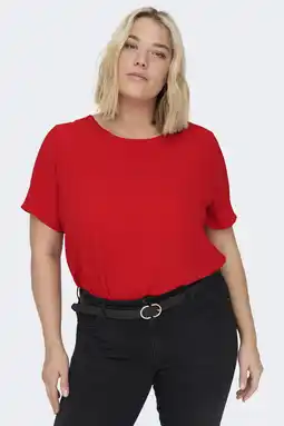 Wehkamp ONLY CARMAKOMA top rood aanbieding