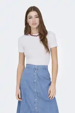 Wehkamp ONLY T-shirt wit aanbieding