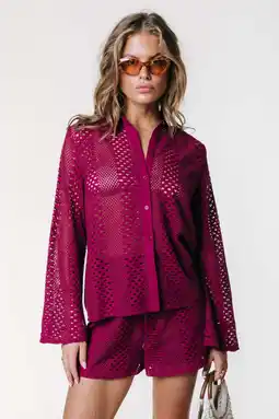 Wehkamp Colourful Rebel blouse crochet roze aanbieding