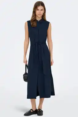 Wehkamp ONLY midi jurk donkerblauw aanbieding