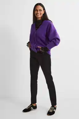 Wehkamp Anytime high waist skinny jeans zwart aanbieding