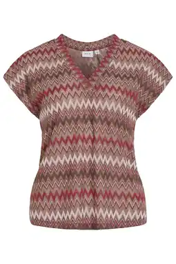 Wehkamp VILA top crochet bruin aanbieding