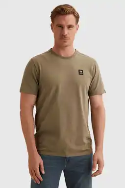 Wehkamp Vanguard regular T-shirt kaki aanbieding