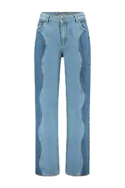 Wehkamp HARPER & YVE wide leg jeans light blue denim aanbieding