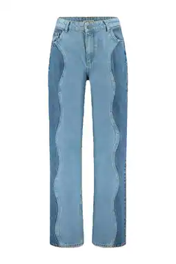 Wehkamp HARPER & YVE wide leg jeans light blue denim aanbieding