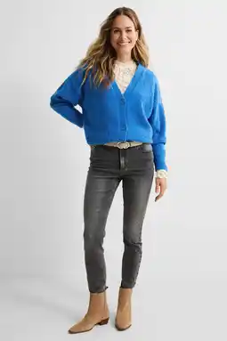 Wehkamp Anytime high waist skinny jeans lichtgrijs aanbieding