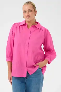 Wehkamp Kaffe Curve blouse roze aanbieding