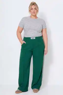 Wehkamp Colourful Rebel Curve regular highwaist pantalon donkergroen aanbieding