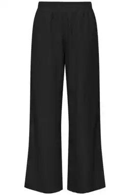 Wehkamp ONLY wide leg highwaist casual broek zwart aanbieding