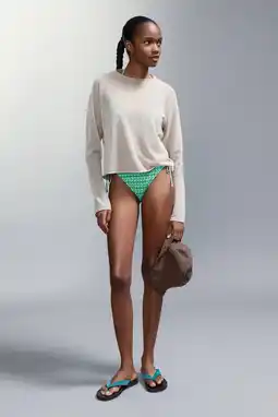 Wehkamp MANGO TEEN halter bikini all over print groen aanbieding