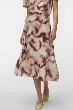 Wehkamp VERO MODA midi rok oudroze aanbieding