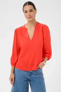 Wehkamp Kaffe blousetop rood aanbieding