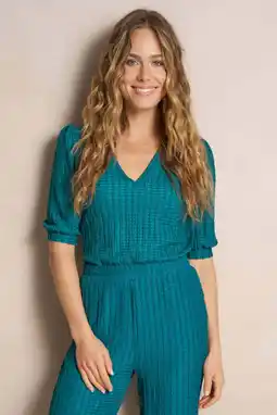 Wehkamp Lofty Manner top blauw aanbieding