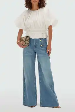 Wehkamp JOSH V blouse met linnen ecru aanbieding