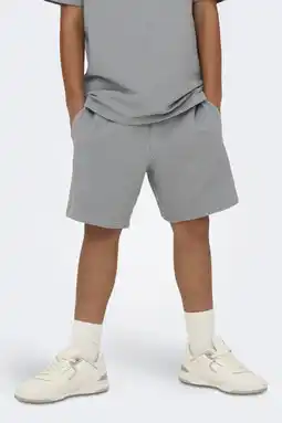 Wehkamp ONLY & SONS JUNIOR regular casual short grijs met textuur aanbieding