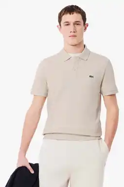 Wehkamp Lacoste slim polo zand aanbieding