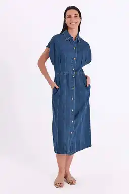 Wehkamp FREEQUENT spijkerjurk medium blue denim aanbieding