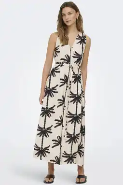 Wehkamp ONLY midi jurk ecru aanbieding
