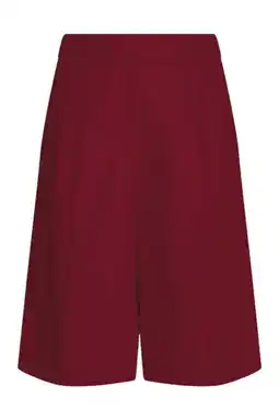 Wehkamp MSCH Copenhagen viscose regular fit chino short - donkerrood aanbieding