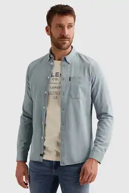 Wehkamp PME Legend regular casual overhemd lichtblauw aanbieding