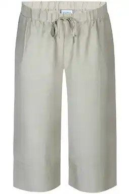 Wehkamp Zhenzi loose fit cropped broek met rijgdetail, Plus Size - lichtgroen aanbieding