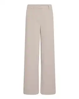 Wehkamp MSCH Copenhagen wide leg regularwaist broek ecru aanbieding