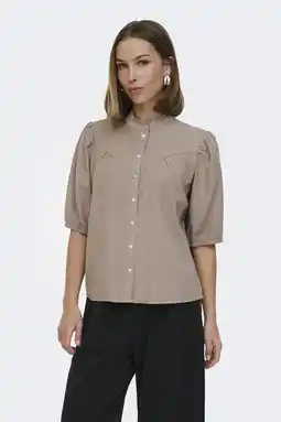 Wehkamp ONLY blouse lichtbruin aanbieding