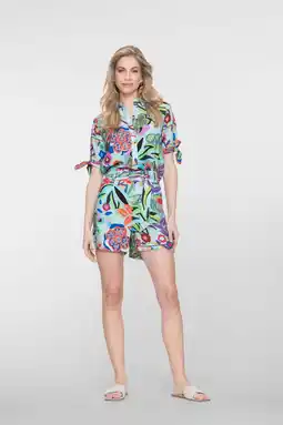 Wehkamp Geisha gestreepte blouse blauw aanbieding