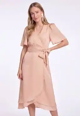 Wehkamp Freebird midi jurk lichtroze aanbieding