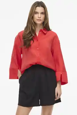 Wehkamp VILA blouse koraalrood aanbieding
