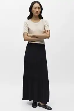 Wehkamp OBJECT maxi rok zwart aanbieding