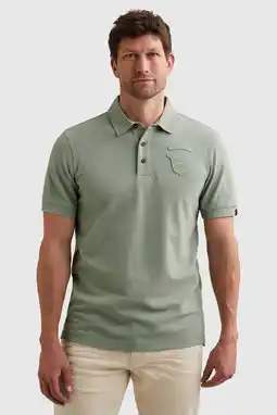 Wehkamp PME Legend regular polo groen aanbieding