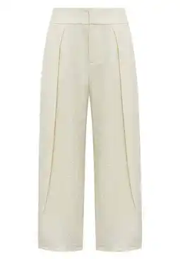Wehkamp Gossia barrel broek met linnen - ecru aanbieding