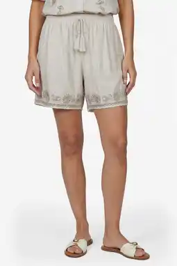 Wehkamp G-maxx highwaist bermuda short met paisley print zand aanbieding