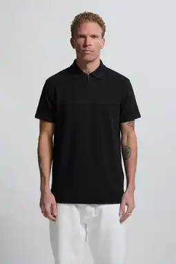Wehkamp Vänner regular polo zwart aanbieding