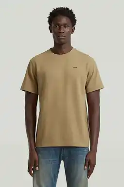 Wehkamp G-STAR regular T-shirt bruin aanbieding