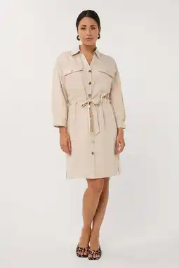 Wehkamp Esqualo blousejurk zand aanbieding