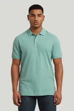 Wehkamp G-STAR slim polo blauw aanbieding
