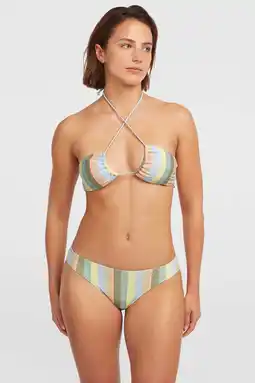 Wehkamp O'Neill bikinibroekje Rita groen/lichtblauw/geel aanbieding