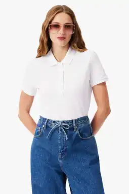 Wehkamp Lacoste polo wit aanbieding