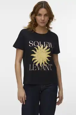 Wehkamp VERO MODA T-shirt zwart aanbieding