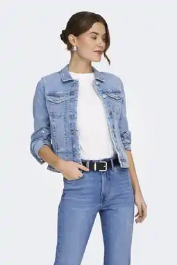 Wehkamp ONLY denim spijkerjas light blue denim aanbieding