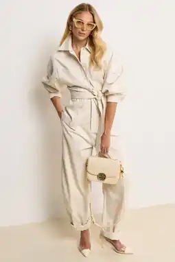 Wehkamp JOSH V barrel highwaist broek ecru aanbieding