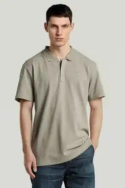 Wehkamp G-STAR regular polo grijsgroen aanbieding